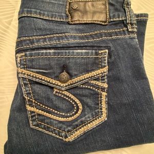 Silver, Suki slim boot cut jeans